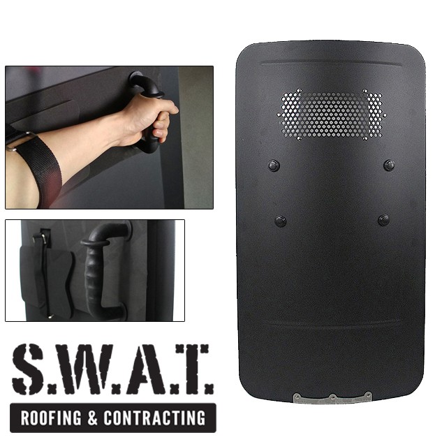 SWAT SHIELD โล่เหล็ก โล่โลหะ โล่ตำรวจ Police ทหาร Soldier ปราบจลาจล