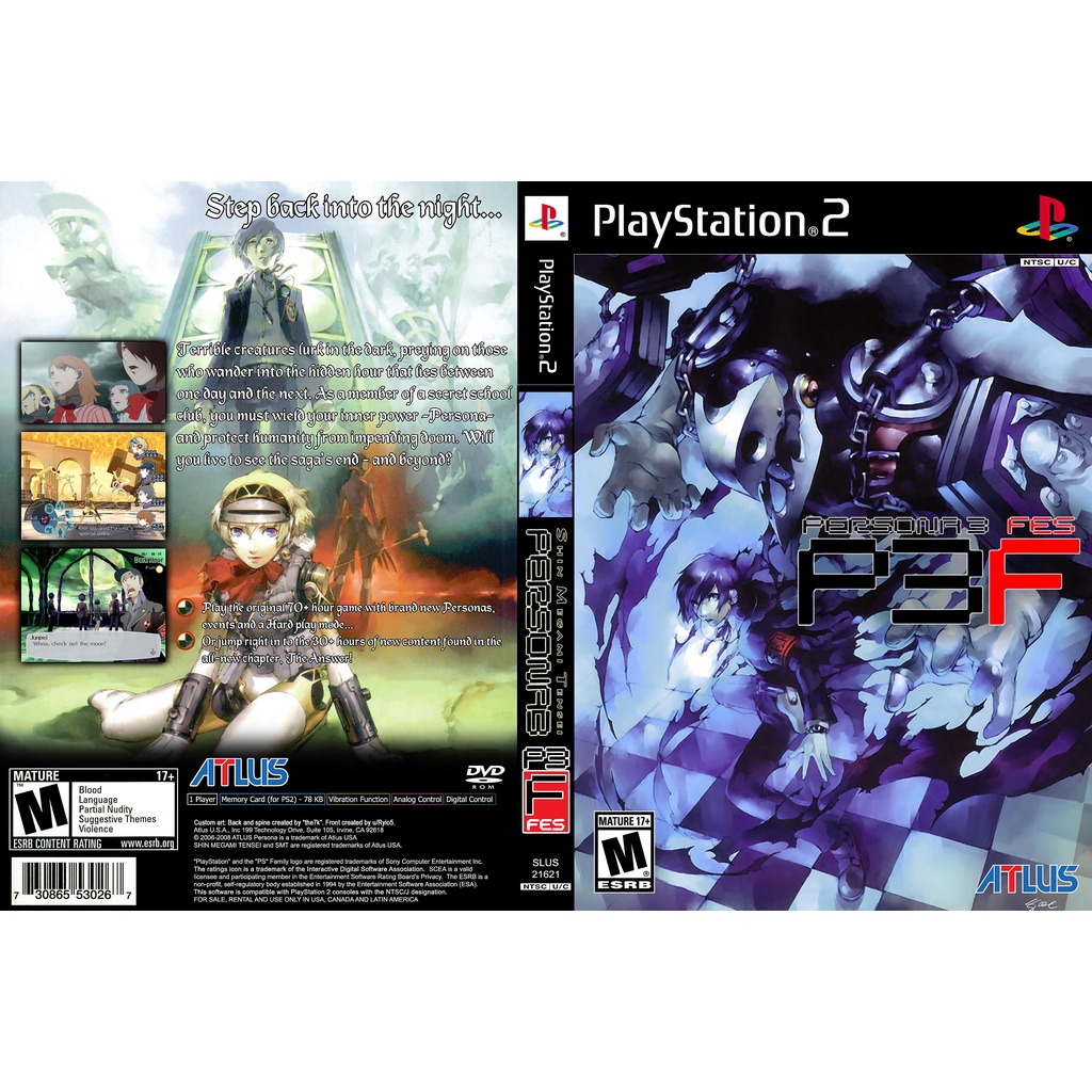 แผ่นเกมส์ PS2 Persona 3 FES   คุณภาพ ส่งไว (DVD)