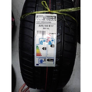 Bridgestone TuranzaT005DRIVEGUARD ราคารวมติดตั้ง4เส้นยางปี2021(ผ่อน0%10เดือน )225/50R17