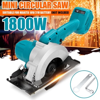 เลื่อยวงเดือนไฟฟ้าไร้สาย 1800W 10800RPM 125 มม. ปรับได้ สําหรับ 18V Makita