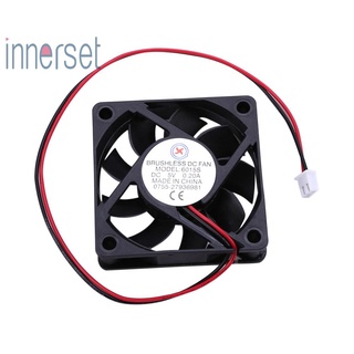 [innerset] Yc-240806 พัดลมระบายความร้อน DC 5V 59x59 มม. 7 ใบพัด สําหรับคอมพิวเตอร์