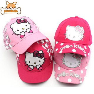 หมวกเบสบอลลายการ์ตูน Hello Kitty สำหรับเด็ก