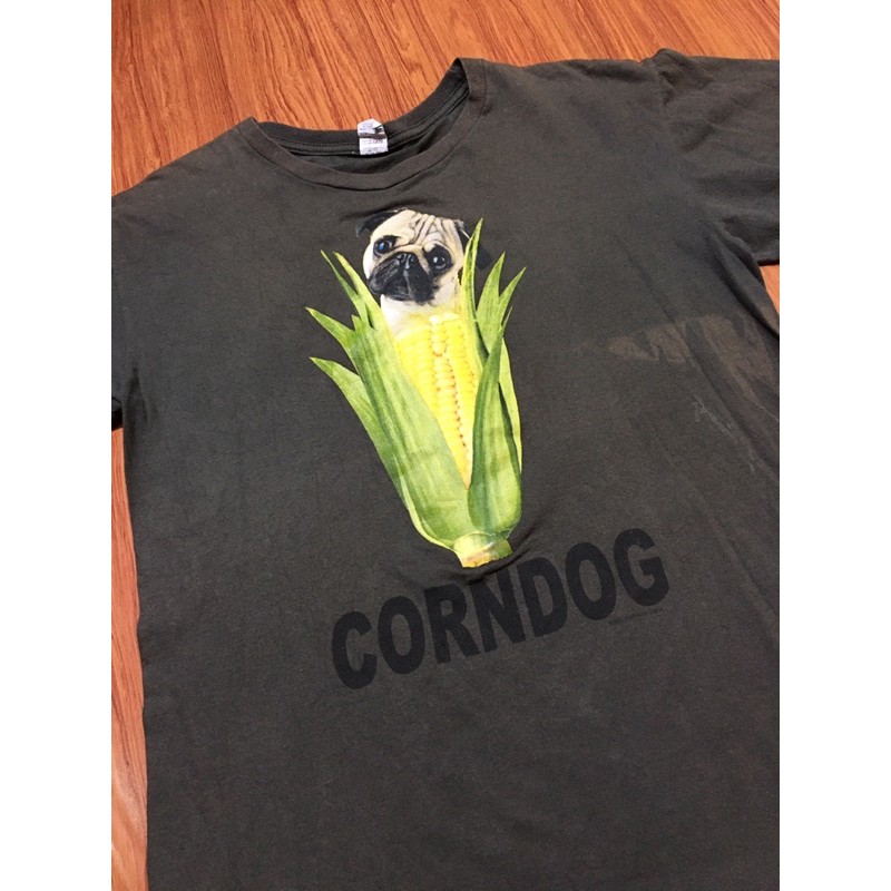 เสื้อลายหมา CORNDOG Size M มือ2