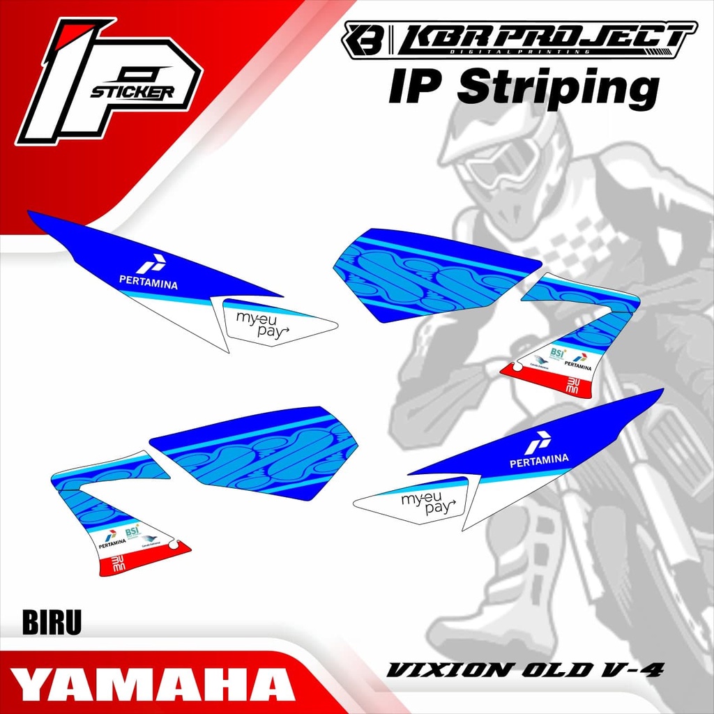 VIXION OLD striping VIXION OLD YAMAHA สติ๊กเกอร์ติดรถมอเตอร์ไซด์ variation Racing V-4 สติ๊กเกอร์