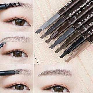 แท้ NEW Etude House Drawing Eye Brow ดินสอเขียนคิ้ว ตัวแท่งมี 2 ด้าน ด้านหนึ่งเป็นเนื้อครีมอัดแท่ง ด้านหนึ่งเป็นแปรง