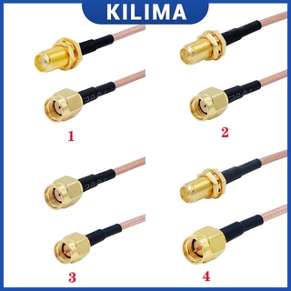 สายเคเบิลเชื่อมต่อ RG316 10 ซม. SMA เป็น SMA RF โคแอกเชียลจัมเปอร์พิกเทล สําหรับเสาอากาศวิทยุ Wifi 4G 2 ชิ้น