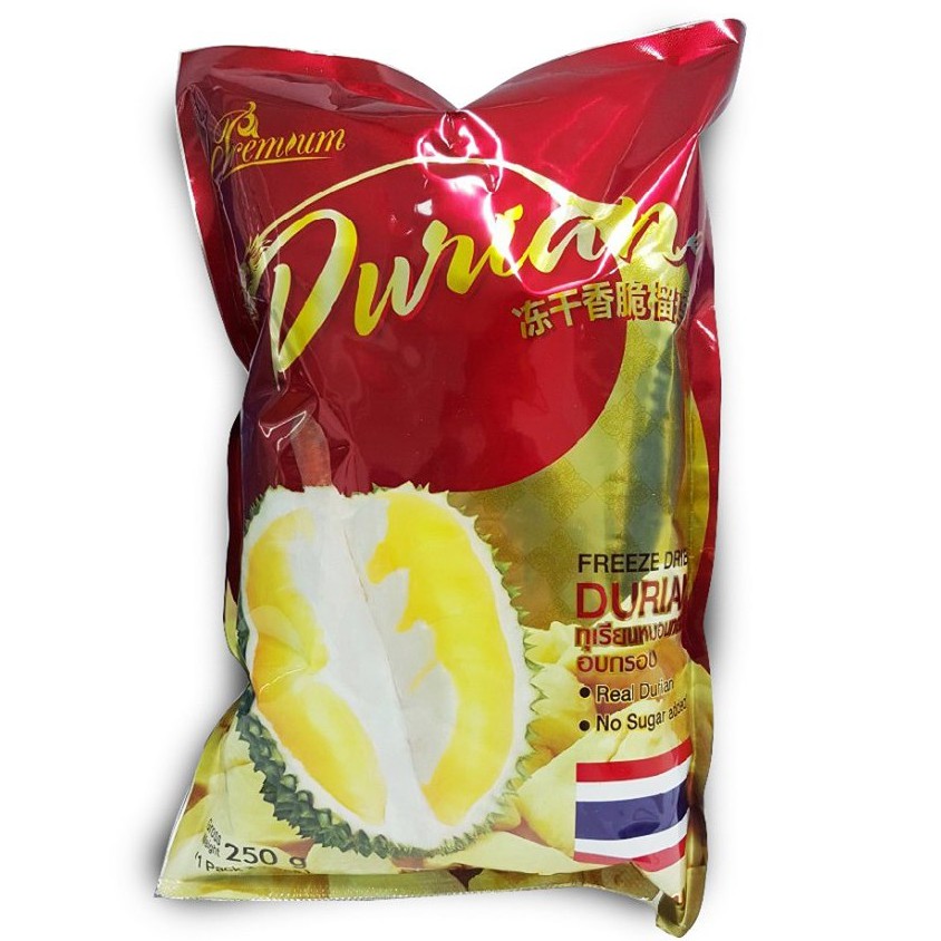 เจฟรุ้ต (Jfruit) ทุเรียนอบกรอบ Freeze Dried Durian 100 g. ซองแดง