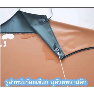 ผ้ากันเปื้อนหนัง PVC กันน้ำ กันน้ำมัน สารเคมี เนื้อผ้านุ่ม นิ่ม ไม่ระคายเคือง แบบยาวใหญ่ 75x110 cm.