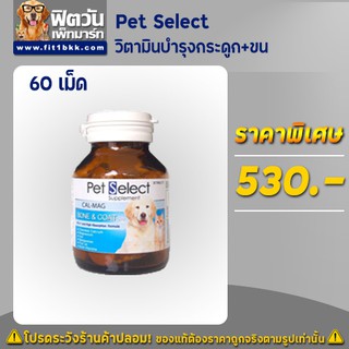 Pet Select-แคล-แมก วิตามินบำรุงกระดูก+ขน 60 เม็ด