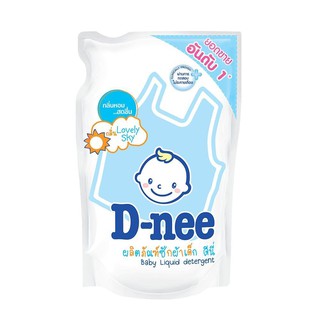 น้ำยาซักผ้าเด็กชนิดเติม D-NEE 600 มล. สีฟ้า  BABY LIQUID DETERGENT REFILL D-NEE 600ML BLUE