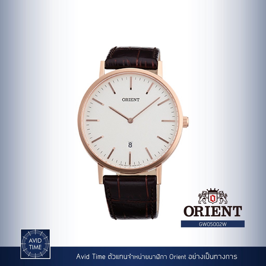 [แถมเคสกันกระแทก] นาฬิกา Orient Contemporary Collection 40mm Quartz (GW05002W) Avid Time โอเรียนท์ ของแท้ ประกันศูนย์