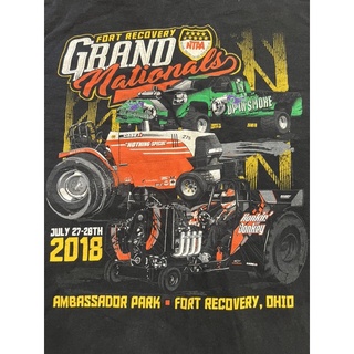 เสื้อลายรถ Grand nationals gildan อก48 ซักแล้ว