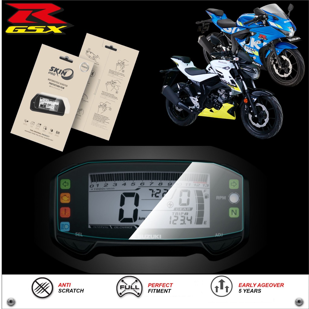 Ppf สติกเกอร์สําหรับนาฬิกาป้องกันใบหน้า SUZUKI GSX R150 GSX S150 - SUZUKI Gsr150 GSXS150