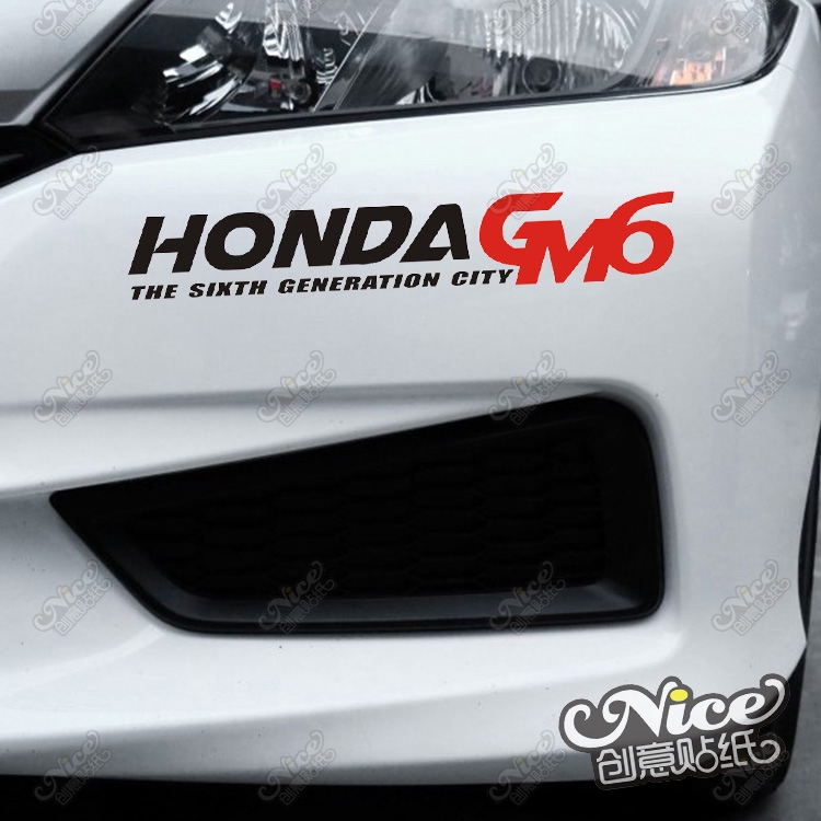 Honda รุ่นใหม่ refitting Gm6 สติ๊กเกอร์แต่งรถ GLASS sticker สติ๊กเกอร์รอยขีดข่วน สติ๊กเกอร์สร้างสรรค์