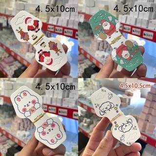 💗พร้อมส่ง💗ร้านไทย กระดาษ แป้นยางรัดผม แป้นสร้อย 100 แผ่น