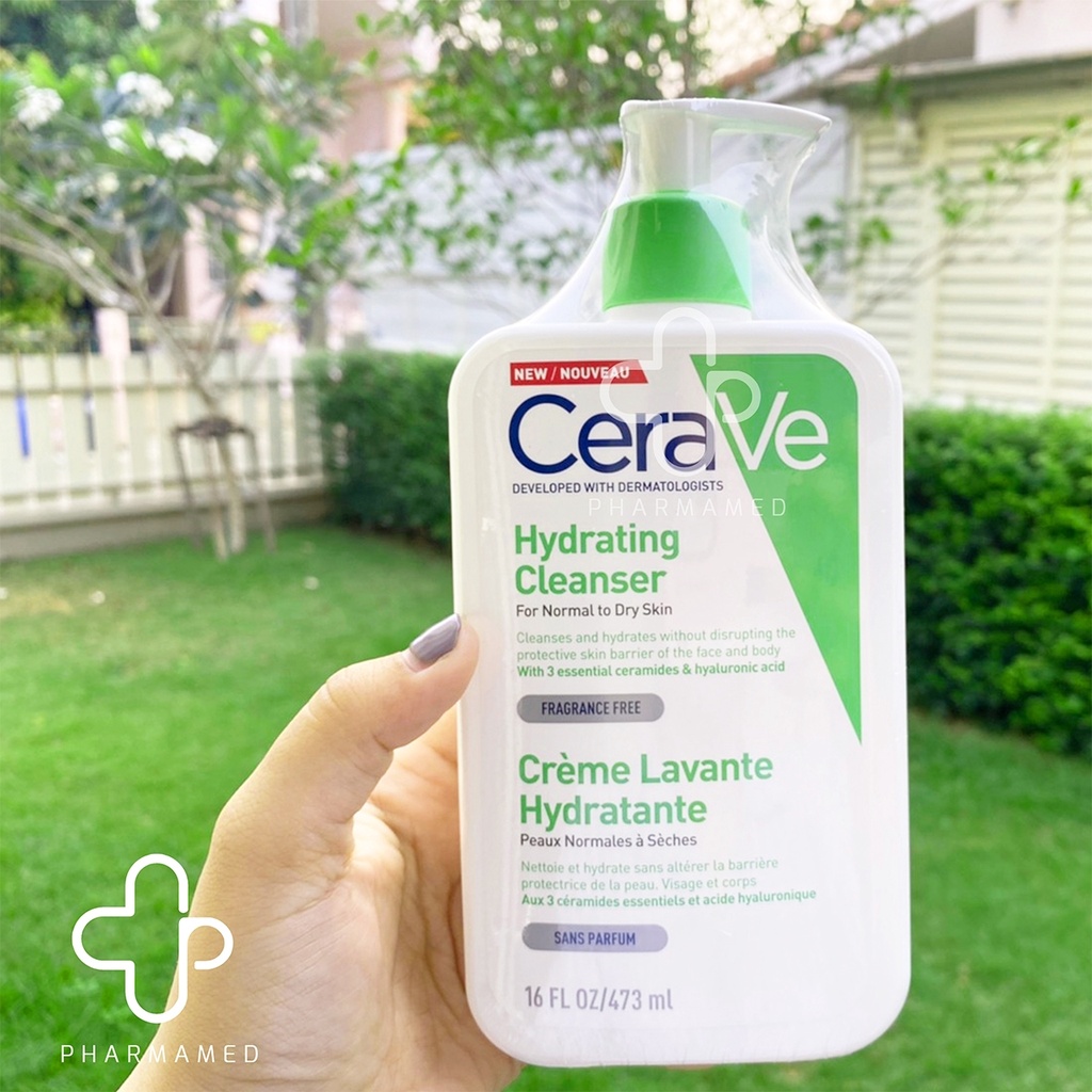 กรอกโค้ดPHARMAMED2 เซราวี CERAVE hydrating Cleanser โฟมล้างหน้า cerave