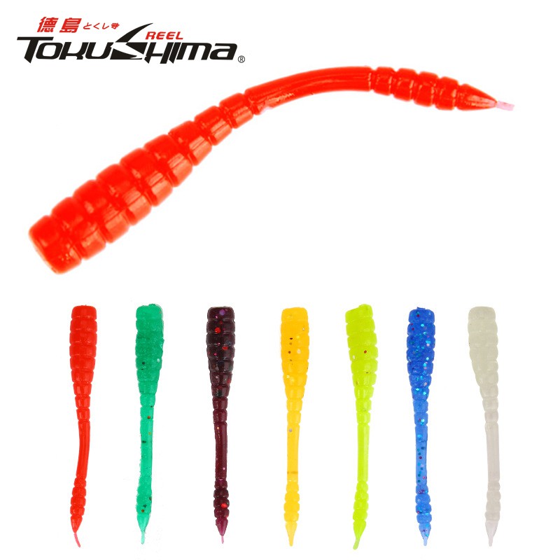 เหยื่อปลอม เหยื่อตกปลา ตกปลา เหยื่อตกปลานิล Top Water Lure เหยื่อปลอมตกปลา อุปกรณ์ตกปลา รอกตีเหยื่อปลอม เหยือตกปลา Soft Lure 50pcs/Bag T-tail ตะขอ เหยื่อตกปลาช่อน เหยื่อปลา Soft Plastic Lure – โปรปัง