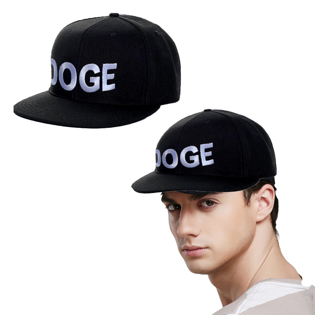 Gold Dogecoin Cap - Embroidery 3D - 100% Cotton | Crypto, Bitcoin Doge - Adult - Unisex หมวก Dogecoi