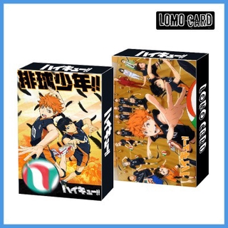 การ์ดการ์ตูนอะนิเมะ Haikyuu Lomo Demon Slayer V My Hero Academia Luffy 30 ชิ้น / กล่อง