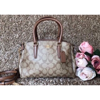 Coach F29434 F31985 mini sage carryall ขนาด 9 3/4" (L) x 6 3/4" (H) x 4 1/4" (W)