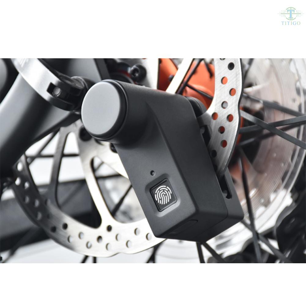 Motorcycle Scooter Bicycle Fingerprint Disc Brake Lock Security Anti