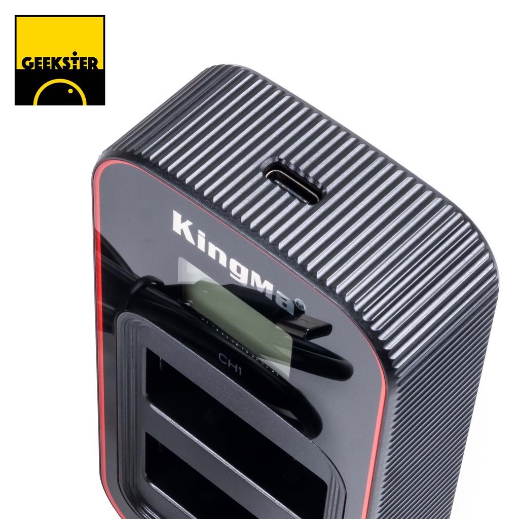 แท่นชาร์จ แบต USB LCD LUMIX BLG10 / BLE9 / LEICA DLUX7 Kingma  ( BLG 10 / BLE 9 / GF6 / GX 7 9 / LX100 Battery Charger ) - รูปที่ 2