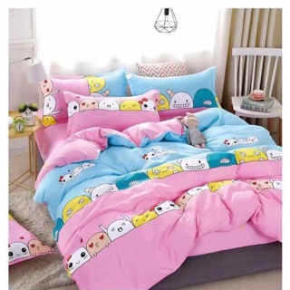 topshop_bed ชุดผ้านวม1 ชุด ครบ6ชิ้น ผ้าปู/ผ้านวม/ปลอกหมอน2/ปลอกหมอนข้าง2 ลาย #144