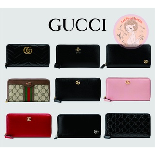 Shopee ถูกที่สุด 🔥100% ของแท้ 🎁 Brand New Gucci GG Marmont Collection Full Zip Wallet