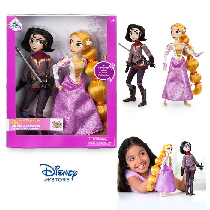rapunzel and cassandra doll set