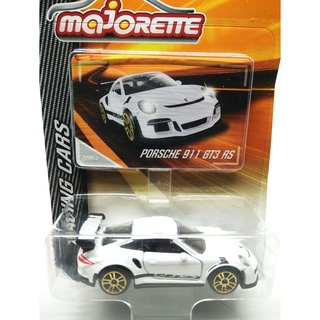 Majorette Porsche 911 GT3 RS - White Color - Black Strip /Wheels D5SG /scale 1/59 (3 inches) Package with Card