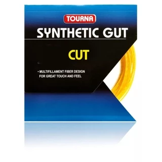 TOURNA SYNTHETIC GUT CUT เอ็นเทนนิส 40ft/12m.ตัดแบ่งจากม้วนใหญ่ คุณภาพเดียวกันในราคาพิเศษ เอ็นกลมทอง