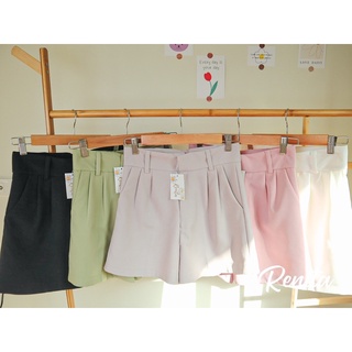 พร้อมส่ง !! ✨BASIC SHORTS ✨รุ่น candy กางเกงขาสั้นทรงตะขอหน้า ผ้าเคนนี่ ผ้าหนาใส่สบายอยู่ทรงสวย everydaylook ของสาวๆ