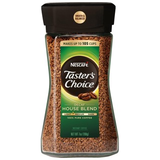 Nescafe Tasters Choice Decaf House Blend เนสกาแฟ เทสเตอร์ ชอยส์ กาแฟสกัดคาเฟอีนออก 198g.