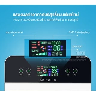 XPX เครื่องฟอกอากาศ ฟังก์ชั่นภาษาไทย สำหรับห้อง 40 ตร.ม. กรองฝุ่น ควัน และสารก่อภูมิแพ้ ไรฝุ่น Air Purifie