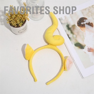 Favorites Shop ที่คาดผม ผ้ากํามะหยี่ขนนิ่ม ลายการ์ตูนน่ารัก 3D สําหรับเด็กผู้หญิง