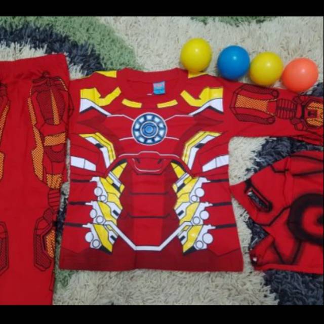 ชุดเสื้อเชิ้ต Ironman Ironman สําหรับเด็ก