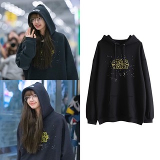 Preorder สเวตเตอร์ฮู้ดดี้ Vatements ลาย Star war แบบลิซ่า Lisa Blackpink