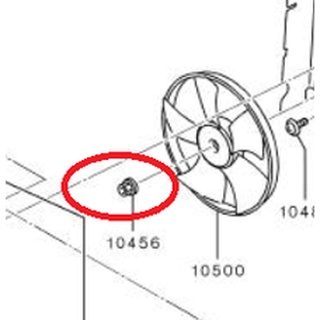 น็อตตัวเมียใบพัดลม มิราจ Mitsubishi  มิตซู แท้ เบิกศูนย์ รหัส MB906064