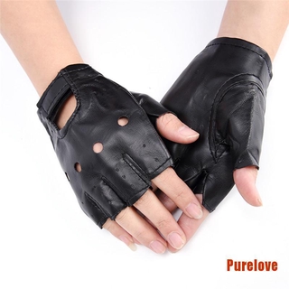 Purelove ถุงมือหนัง Pu สีดํา สําหรับรถจักรยานยนต์