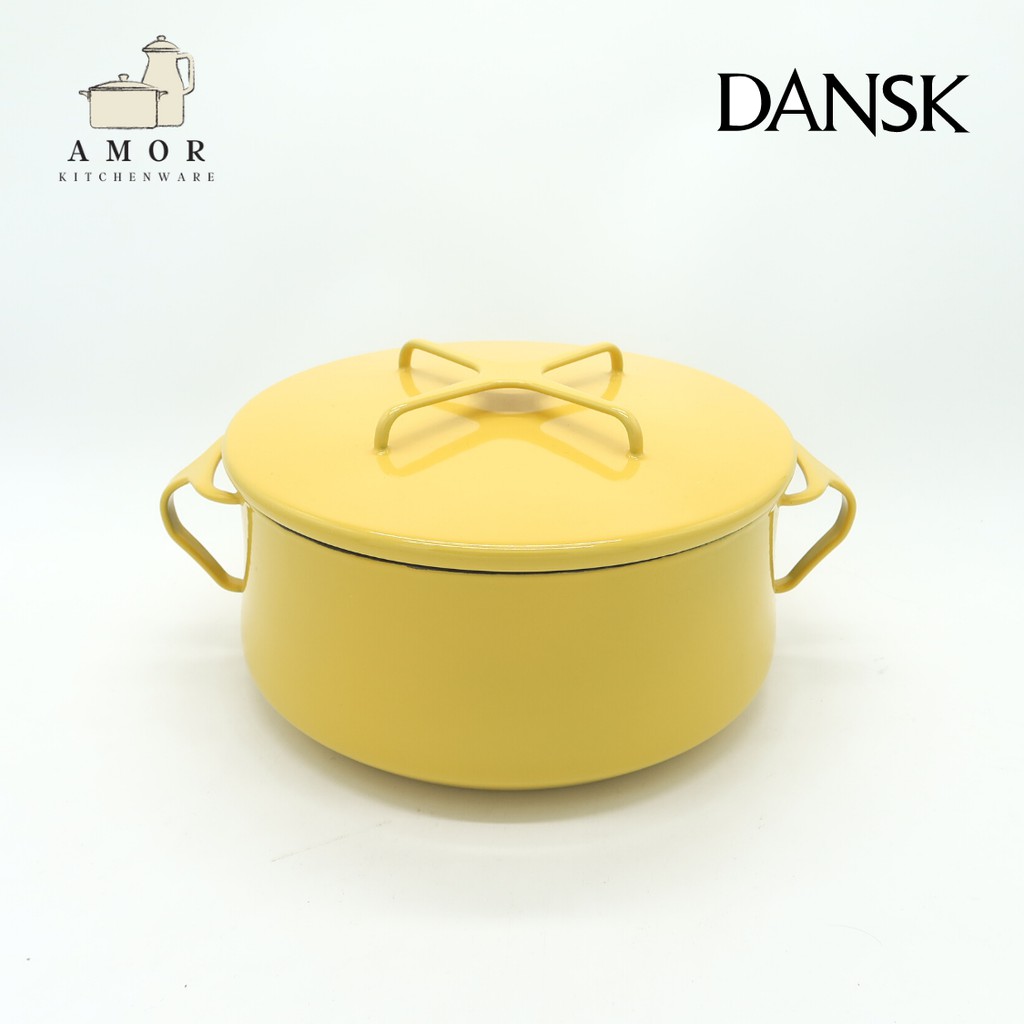 Dansk Kobenstyle - 4 Qt. Casserole (เหลือ6ใบสุดท้าย) หม้อเคลือบอินาเมลขนาดใหญ่