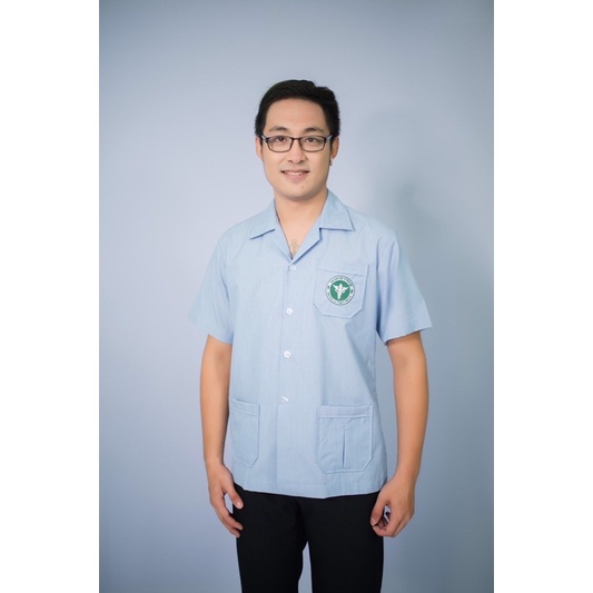 เสื้อซาฟารีสาธารณสุขฟ้า ชาย รังสิมา