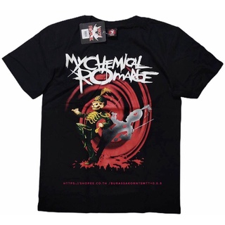 คอตต้อนคอกลม▽เสื้อวง My Chemical Romance เสื้อยืด เสื้อวงมายเคมิคอลโรแมนซ์S-5XL