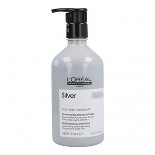 Loreal Serie Expert Silver Professional Shampoo 500 ml ลอรีอัล ซีรี่ย์ เอ็กซ์เปิร์ท ซิลเวอร์ แชมพูขวดเทา