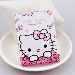 กระจกแต่งหน้าแบบพกพาพับได้ลายการ์ตูน Hello Kitty น่ารัก