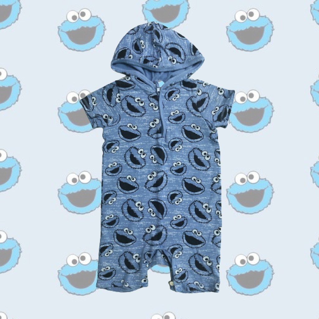 #ส่งต่อ เสื้อเด็ก H&amp;M ลาย Cookie Monster สำหรับเด็ก 1.5-2 ขวบ