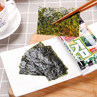 ขนมสาหร่ายแท้อบกรอบปรุงรส 1 แพ็คบรรจุ 8 ซอง Seasoned Crispy Seaweed