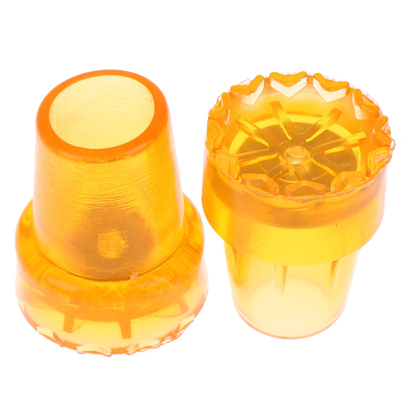 ไม้เท้า1cs 19mm 22mm Rubber Walking Hiking Stick Metal Ferrule Bottom