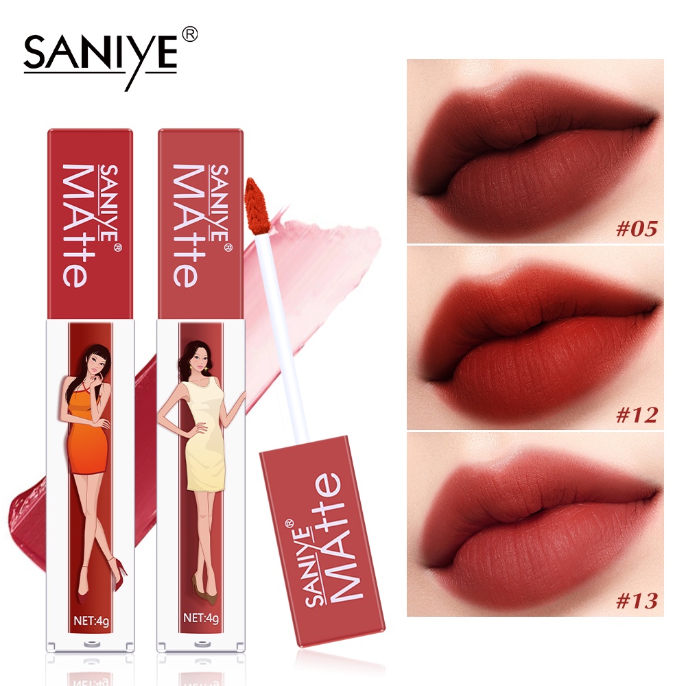 Saniye ลิปสติก เนื้อแมตต์ ติดทนนาน 8 สี เหมาะกับสาวสวย L1270