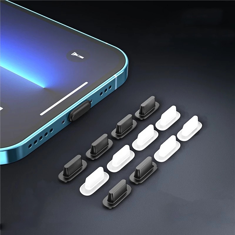 JB7🇹🇭 ส่งจากไทย จุกกันฝุ่นโทรศัพท์ ไอโฟน เคสซิลิโคน กันน้ำ กันฝุ่น ทนทาน สําหรับ iPhone Series จุกกันฝุ่นมือถือ 1 ชิ้น
