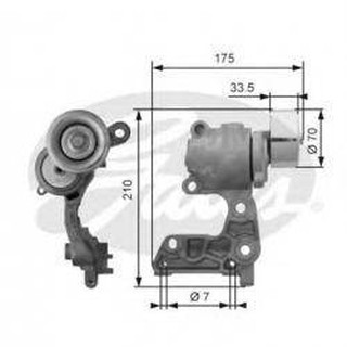 ลูกรอกสายพานหน้าเครื่อง TOYOTA VIGO REVO FORTUNER HILUX SURF LAND CRUISER PRADO VX120 VX150 VX200 1GR 4.0 GATES / INA